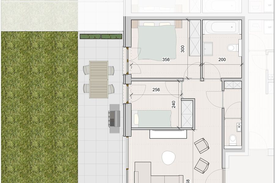 Appartement met tuin te huur in BONHEIDEN