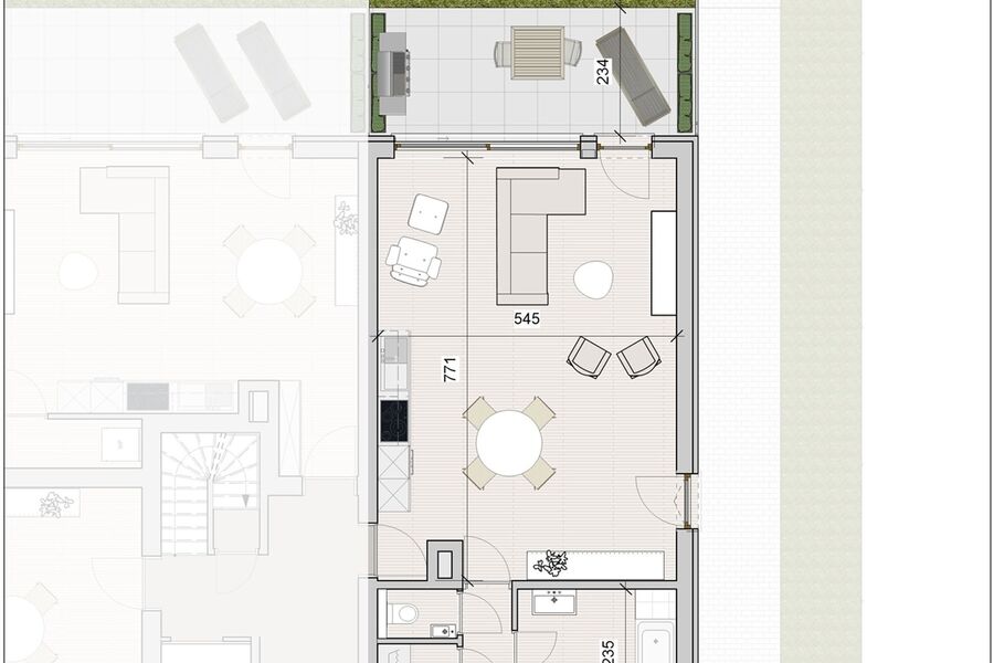 Appartement met tuin te huur in BONHEIDEN