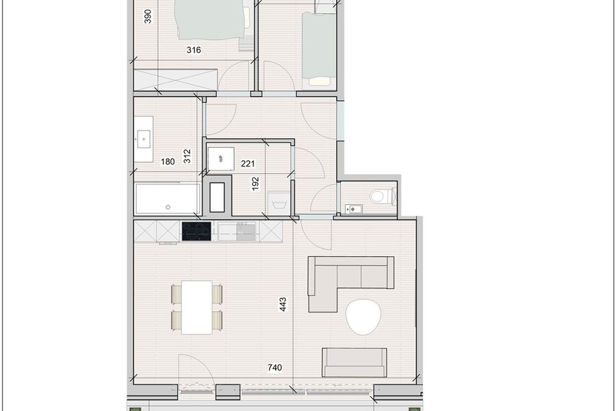 Appartement te huur in RIJMENAM
